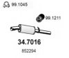 OPEL 852294 End Silencer